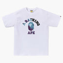 Bape Tie Dye College Tee White/black