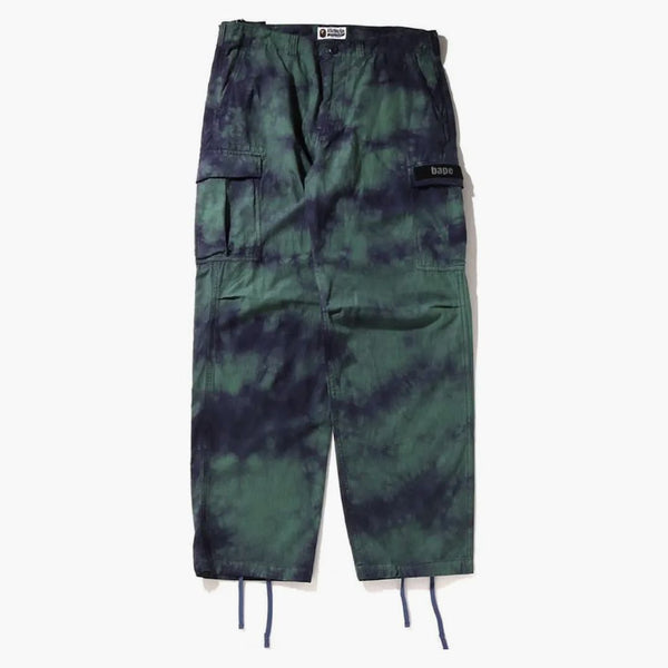 BAPE TIE DILY DYE RELAWED FIT FIT 6 KAPPEC PANTS fialové