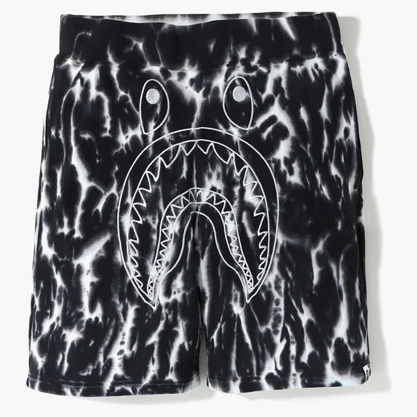Bape Tie Dye Shark Sweat (ss19) Shorts Black