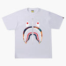 Bape Tie Dye Shark Tee White/Navy