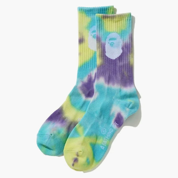 BAPE TIE DYE SOCKS MULTI