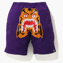 Bape Tiger Beach Shorts Purple