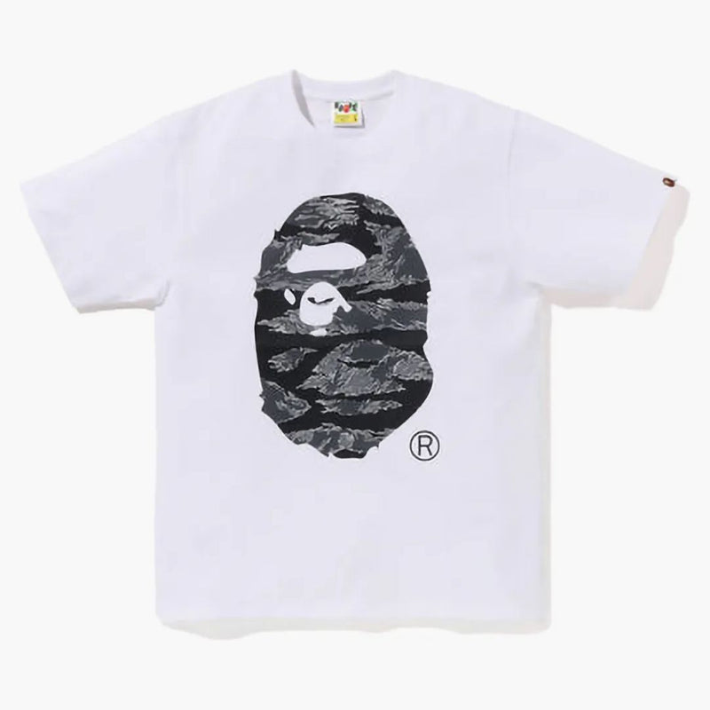 Bape Tiger Camo Ape Head Tea White