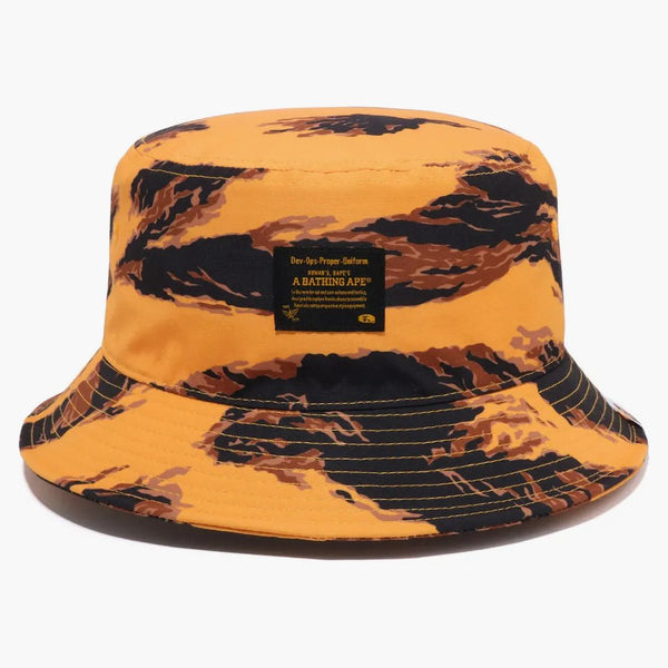Bape Tiger Camo Bucket Hat Orange