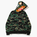 Bape Tiger Camo Tiger Full Zip Hoodie Green