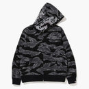 Bape Tiger Camo Tiger Relaxed Fit Full Zip Hoodie (FW22) Black