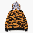 Bape Tiger Camo Tiger Relaxed Fit Full Zip Hoodie (FW22) Orange