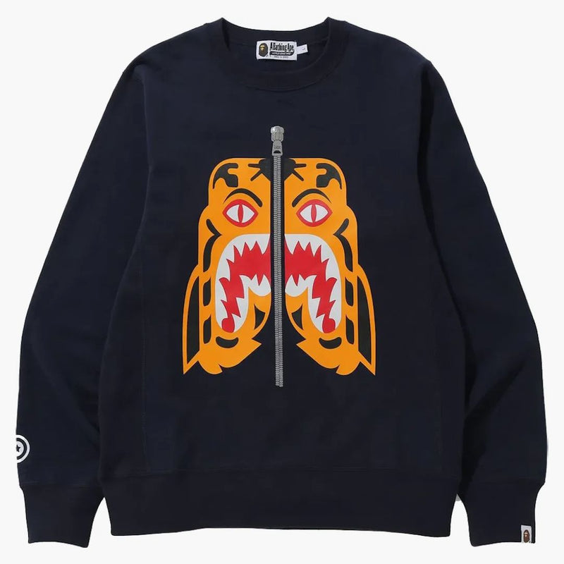 Bape Tiger Crewneck (FW21) Navy