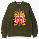 Bape Tiger Crewneck (FW21) OliveDrab