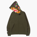 Bape Tiger Full Zip Hoodie (FW21) OliveDrab