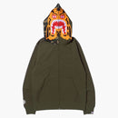 Bape Tiger Full Zip Hoodie (FW21) OliveDrab