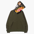 Bape Tiger Full Zip Hoodie (FW21) OliveDrab