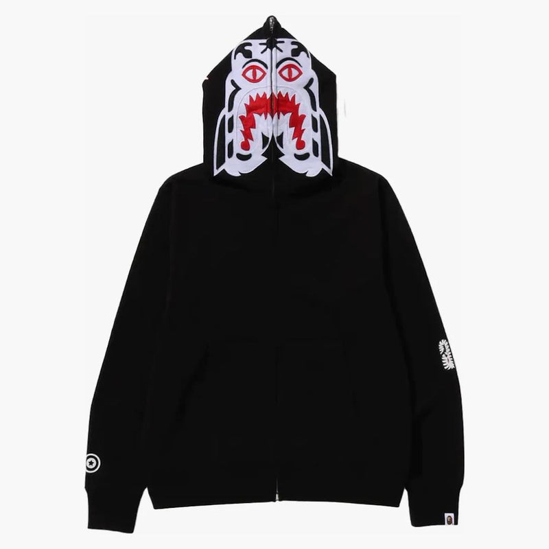 Bape Tiger Full Zip Hoodie (FW23) Černá