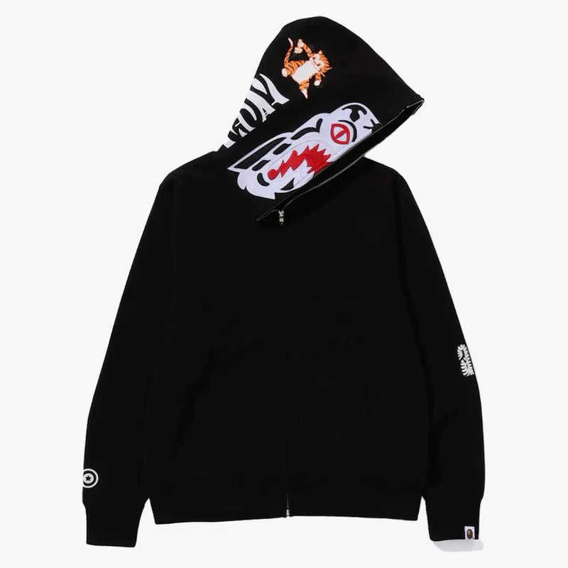 Bape Tiger Full Zip Hoodie (FW23) Černá