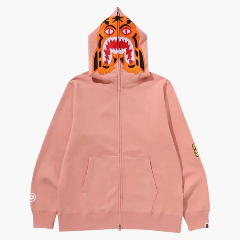 Bape Tiger Full Zip Hoodie (fw24) Pink