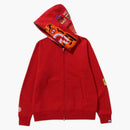 Bape Tiger Full-zip Hoodie (fw24) Red