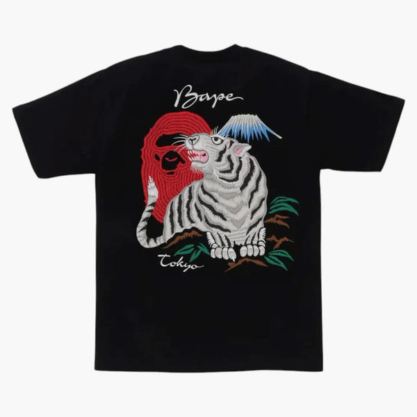 Bape Tiger Suvenir Tea (SS25) Černý