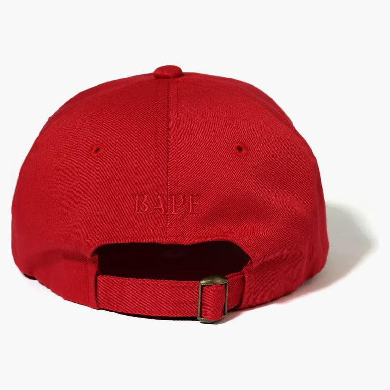 BAPE Tonal Ape Head One Point Panel Cap Red