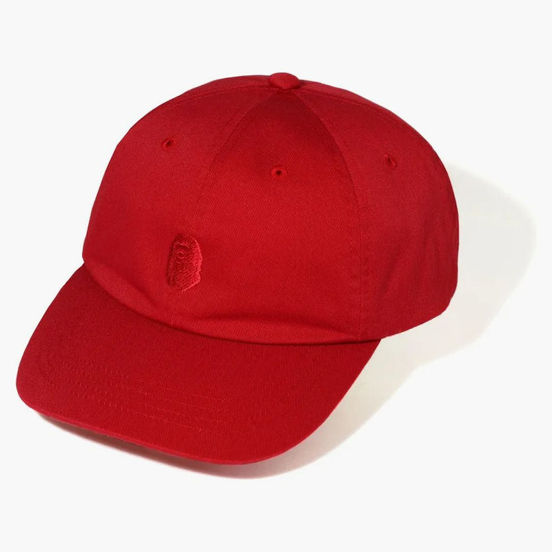 BAPE Tonal Ape Head One Point Panel Cap Red