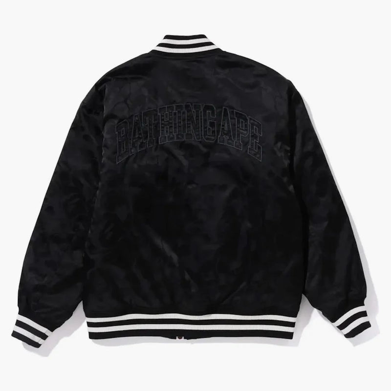 BAPE TONAL SILD CAMO PACDED VARSITY BLACKE