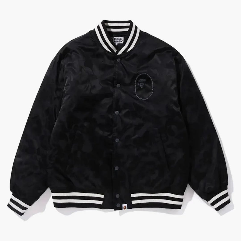 BAPE TONAL SILD CAMO PACDED VARSITY BLACKE
