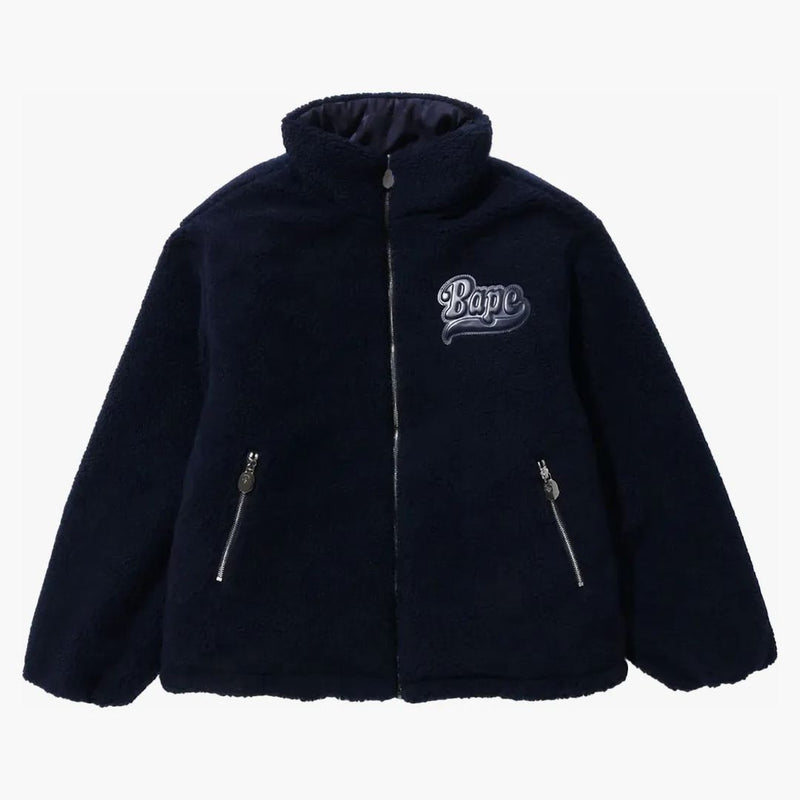 BAPE TONAL SOLID CAMO SHERPA SHERPA REVERSIBILE BAVY