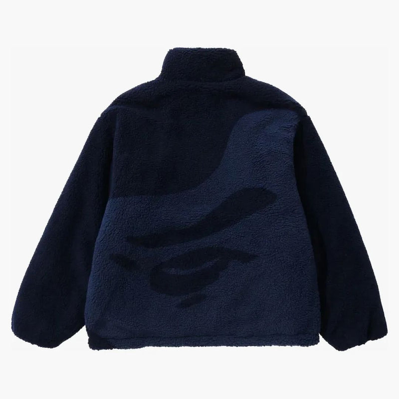 BAPE TONAL SOLID CAMO SHERPA SHERPA REVERSIBILE BAVY