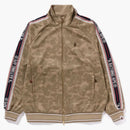 Bape Tonal Solid Camo Track Jacket Beige
