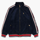BAPE Tonal Solid Camo Track Jacket Navy