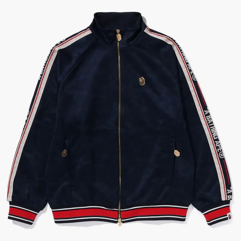 Bape Tonal Solid Camo Track Jacket Navy
