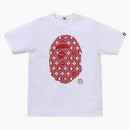 Bape Traditional Japanese Pattern Ape Head Tea White/Red