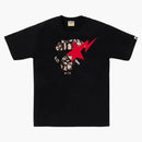 Bape Trial Camo Ape Face Sta Tee Black/beige