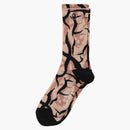Bape Trial Camo Ape Head One Point Socks Beige