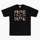 Bape Trial Camo Asnka Tee Black/beige