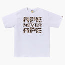 Bape Trial Camo Asnka Tee White/Beige