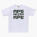 BAPE PROVA CAMA ASNKA TEE WHITE/GREEN