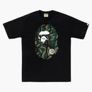 Bape Trial Camo Big Ape Head Tee Black/green