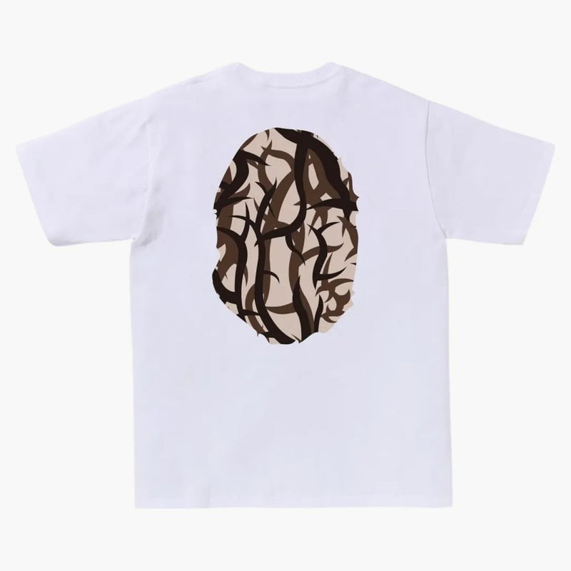 Bape Trial Camo Big Ape Head Tea White/Beige