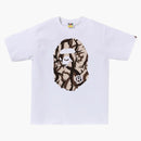 Bape Trial Camo Big Ape Head Tee White/beige