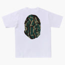 Bape Trial Camo Big Ape Head Tee White/green