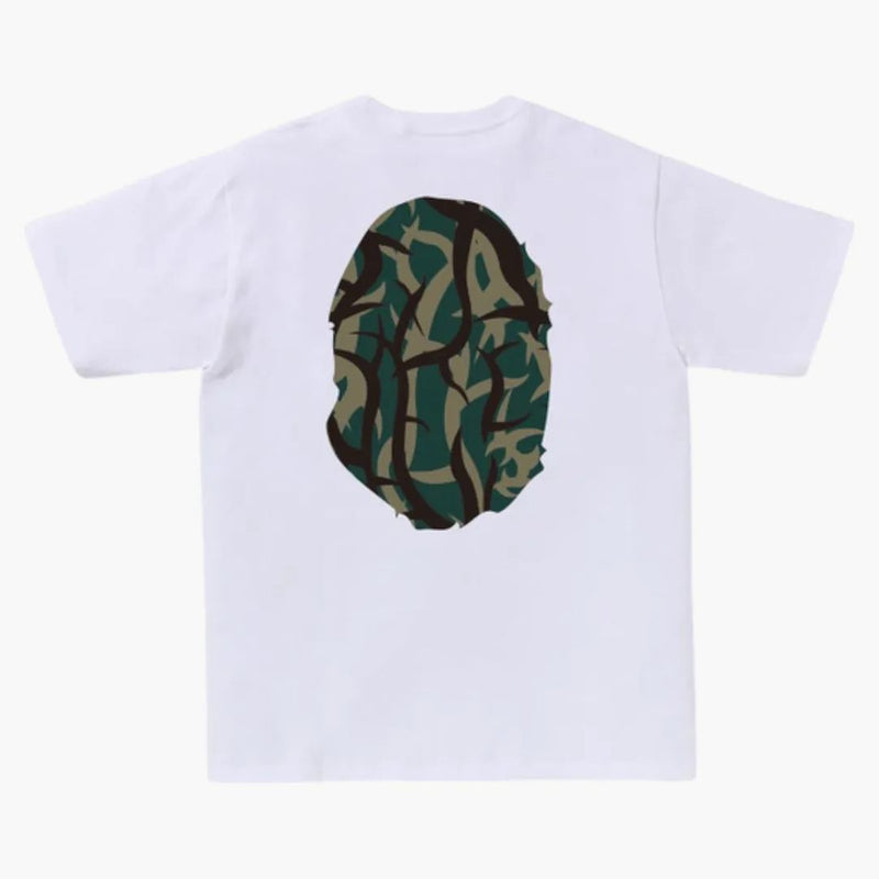 Bape Trial Camo Big Ape Head Tee White/Green