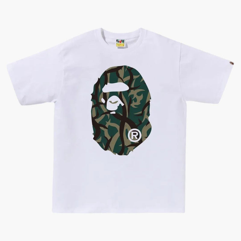 Bape Trial Camo Big Ape Head Tee White/Green