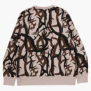 Bape Trial Camo Crewneck Sweatshirt Beige