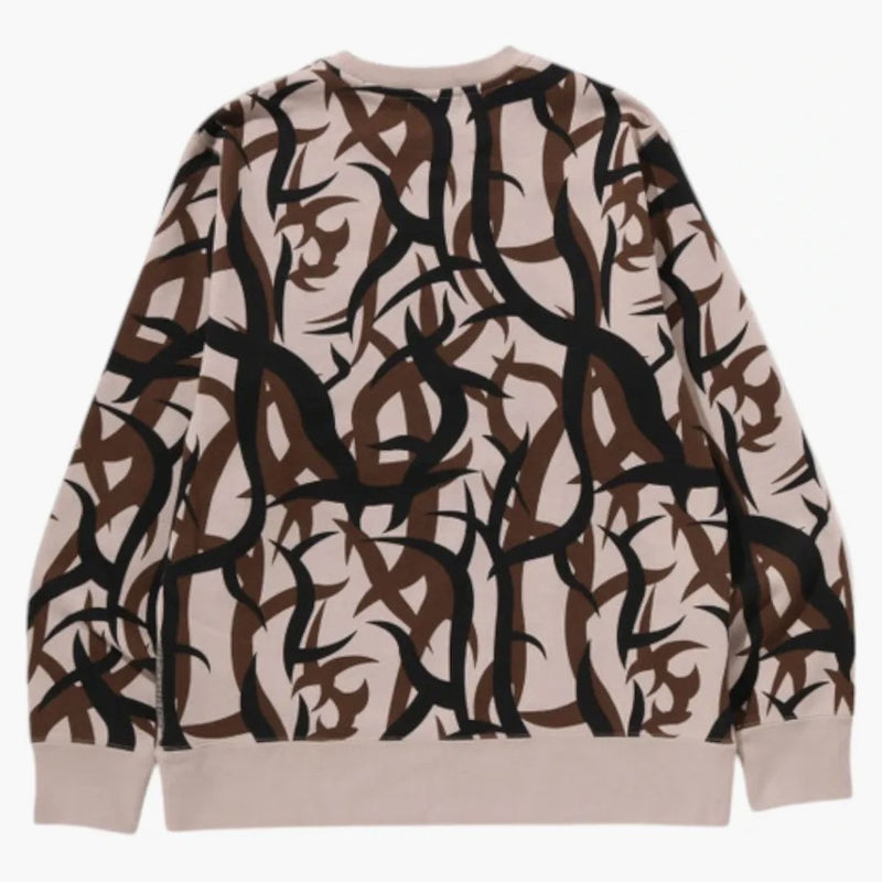 Bape Trial Camo Crewneck mikina béžová