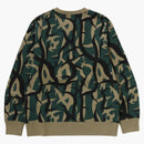 Bape Trial Camo Camufe Cleweck Sweinshirt Verde