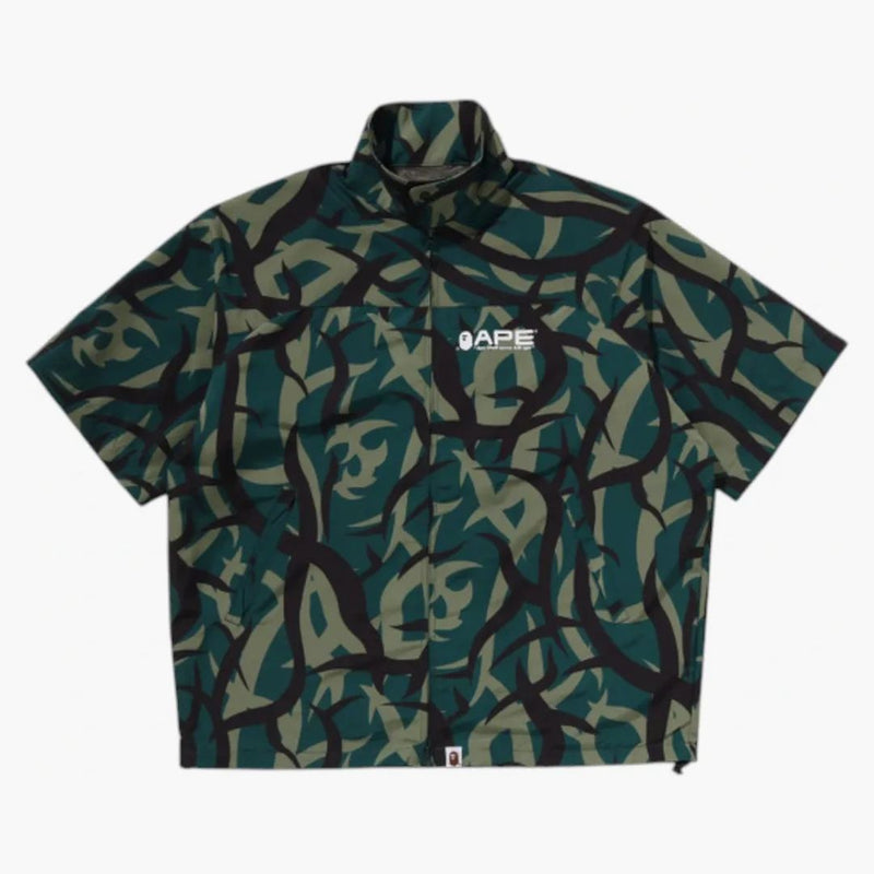 Bape Trial Camo Rain Jacket Green