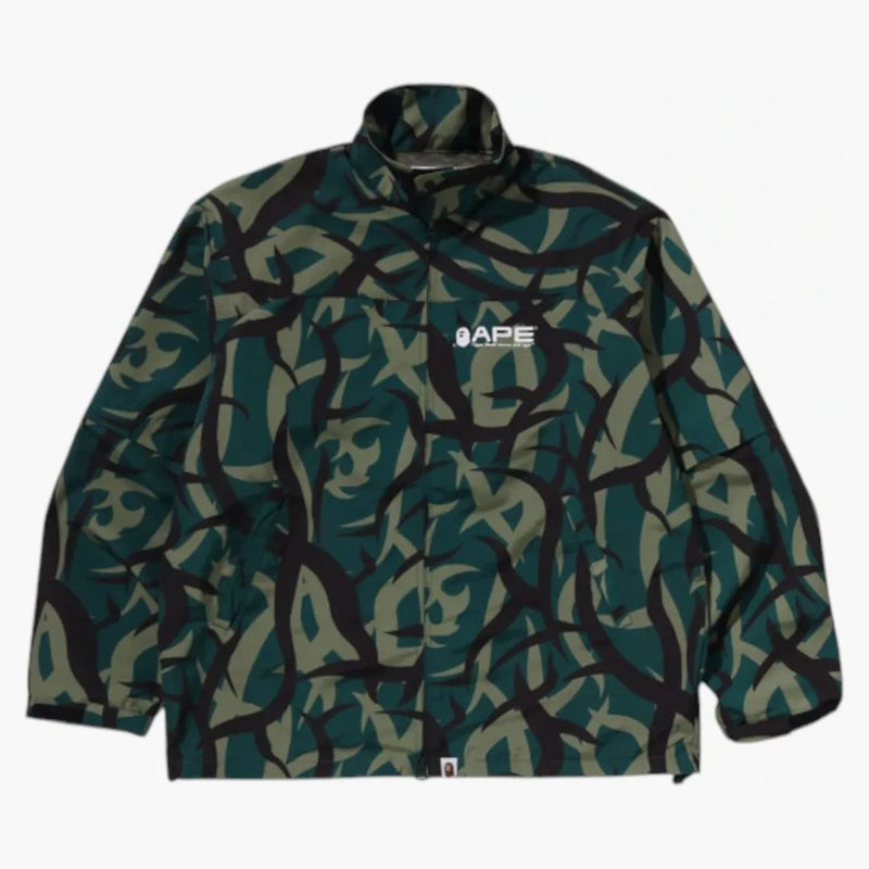 Bape Trial Camo Rain Jacket Green