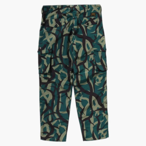 Bape Trial Camo pravidelné fit 6 kapesních kalhot zelené