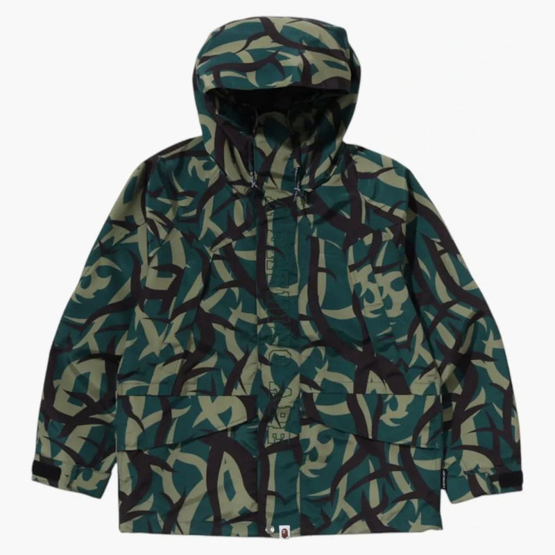 Bape Trial Camo Snowboard Jacket Green