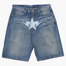 Bape Twin Sta Relaxed Fit Denim shorts shorts blue